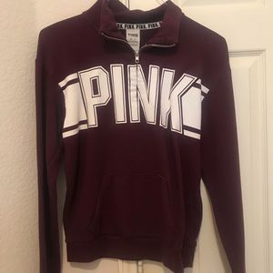 [PINK] Maroon Pullover Jacket